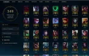 Conta LoL - Gold V Flex 135 Skins e 128 Campeões