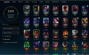 Conta LoL - Gold V Flex 135 Skins e 128 Campeões