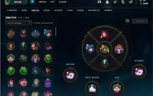 Conta bronze 4 com 89 Champs e 80 Skins + 5 Prestigios