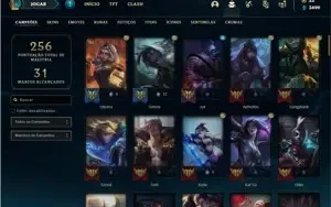 Conta bronze 4 com 89 Champs e 80 Skins + 5 Prestigios