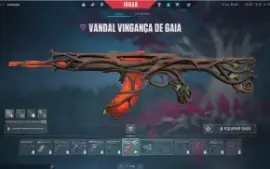 CONTA VALORANT Karambit Sublime, Xenocaçador, Oni e Gaia