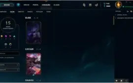 conta lol gold1 md5 platina 2x0 na md5