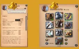 Machado De Guerra Nível 100 + 2M De Prata + Equipamento - Na