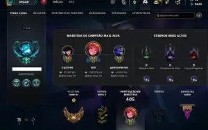 Ouro 4 com 115 Champs e 64 Skins