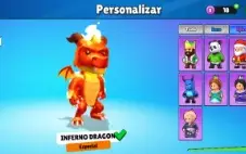 Conta Stumble Guys com skin especial e 3 emote especial