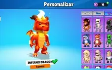Conta Stumble Guys com skin especial e 3 emote especial