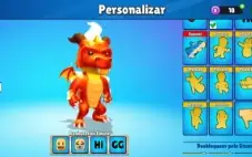 Conta Stumble Guys com skin especial e 3 emote especial