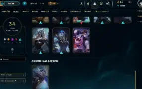 Vendo conta Diamante 3 com 34 skins