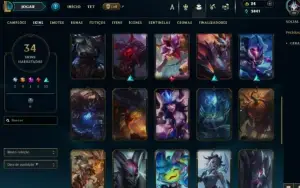 Vendo conta Diamante 3 com 34 skins