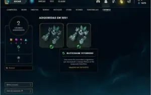 Conta Platina 2 com 51 Champs e 8 Skins