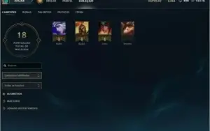 Conta League of Legends