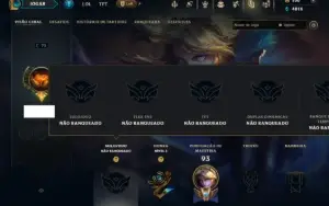 Unranked com 50 Champs e 29 Skins