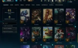 Unranked com 50 Champs e 29 Skins