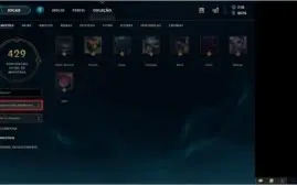 Conta de League of Legends