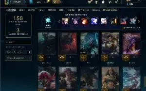 Unranked com 60 Champs e 14 Skins