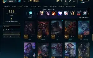 Unranked com 60 Champs e 14 Skins