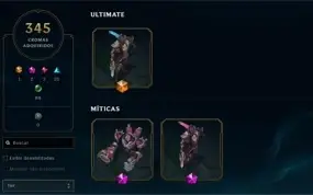CONTA LOL TODOS CAMPEÕES / MESTRE 150PDL / 628 SKINS