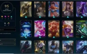 Conta League of Legends Smurf Gold II season 9. 95 skins