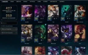 Conta League of Legends Smurf Gold II season 9. 95 skins