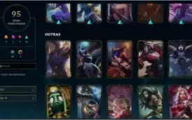 Conta League of Legends Smurf Gold II season 9. 95 skins