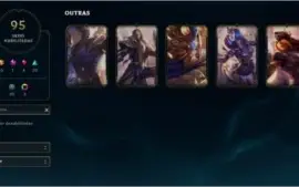 Conta League of Legends Smurf Gold II season 9. 95 skins