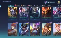 Conta moba 10anos de uso lvl104 rara 308 skin