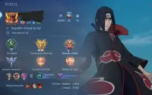 Conta moba 10anos de uso lvl104 rara 308 skin