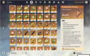 Genshin AR50 4 personagens 5*,  2 Arma 5* Conta TOP