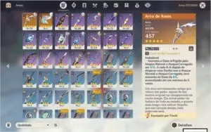 Genshin AR50 4 personagens 5*,  2 Arma 5* Conta TOP