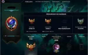 CONTA PLATINA TODOS OS CHAMPS E 79 SKINS !