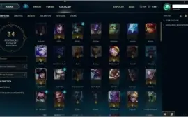 CONTA GOLD 4 + 56 CHAMPIONS + 29 SKINS