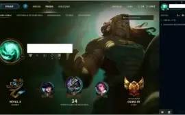 CONTA GOLD 4 + 56 CHAMPIONS + 29 SKINS