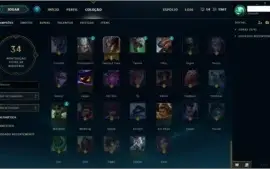 CONTA GOLD 4 + 56 CHAMPIONS + 29 SKINS