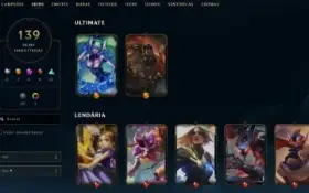 Conta League of Legends Full Acesso - 99 Champs e 139 Skins