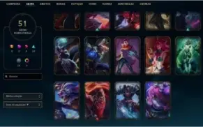 CONTA 2015 PLATINA 4- EA PARA TROCAR NICK- 79 CHAMP 51 SKINS