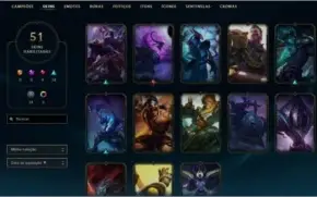 CONTA 2015 PLATINA 4- EA PARA TROCAR NICK- 79 CHAMP 51 SKINS