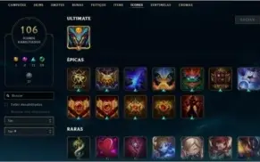CONTA 2015 PLATINA 4- EA PARA TROCAR NICK- 79 CHAMP 51 SKINS
