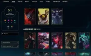 CONTA 2015 PLATINA 4- EA PARA TROCAR NICK- 79 CHAMP 51 SKINS