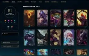 CONTA 2015 PLATINA 4- EA PARA TROCAR NICK- 79 CHAMP 51 SKINS