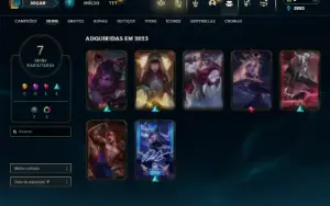 Unranked com 31 Champs e 7 Skins