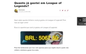 CONTA LOL 333 SKINS + 5MIL R$ GASTOS NELA!!!!!