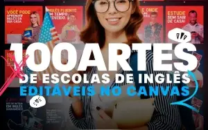 100 Templates De Inglês Editáveis No Canva