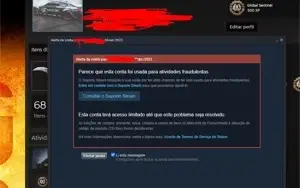 Conta com trade ban + 2 facas