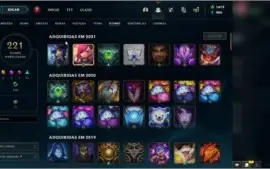 CONTA LOL 310 SKINS + DE 3500R$ GASTOS (TODOS CAMPEÕES)