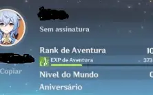 Conta AR 10 Com Ganyu e Jean!!!!