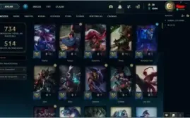 Conta de LOL bem upada