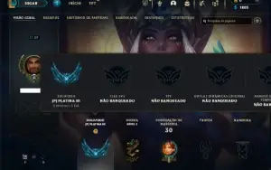 Platina 3 com 30 Champs e 3 Skins