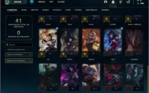 Conta diamante 4 com 30 champs e 3 skins + 20 espolios