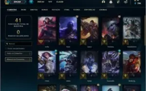 Conta diamante 4 com 30 champs e 3 skins + 20 espolios
