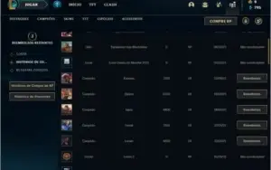 Conta diamante 4 com 30 champs e 3 skins + 20 espolios